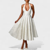 Efi - Vestido midi texturizado con elegancia moderna