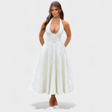 Efi - Vestido midi texturizado con elegancia moderna
