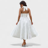Efi - Vestido midi texturizado con elegancia moderna