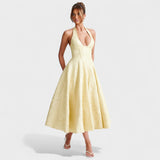 Efi - Vestido midi texturizado con elegancia moderna