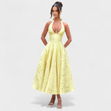 Efi - Vestido midi texturizado con elegancia moderna