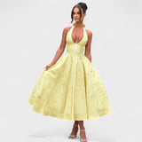 Efi - Vestido midi texturizado con elegancia moderna