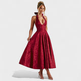 Efi - Vestido midi texturizado con elegancia moderna