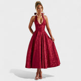 Efi - Vestido midi texturizado con elegancia moderna