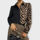 Valentina - Blusa de leopardo elegante y moderna