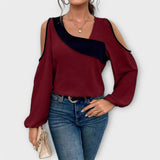 Escarlata - Blusa de escote cuadrado