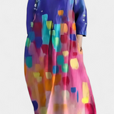 Ana - Vestido Fluido con Estampado Elegante