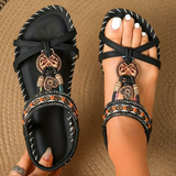 Flora - Sandalias estilo Ibiza - Negro