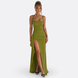 Victoria - Vestido Maxi Formal Elegante con Espalda Descubierta