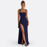 Victoria - Vestido Maxi Formal Elegante con Espalda Descubierta