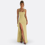 Victoria - Vestido Maxi Formal Elegante con Espalda Descubierta