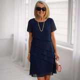 Lía - Vestido Ruffle de Conforto Elegante
