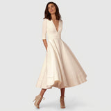 Laura - Elegante Vestido Midi Femenino