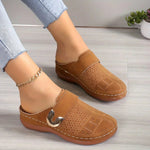 Gabriela - Sandalias de cuña chic - Marrón Claro