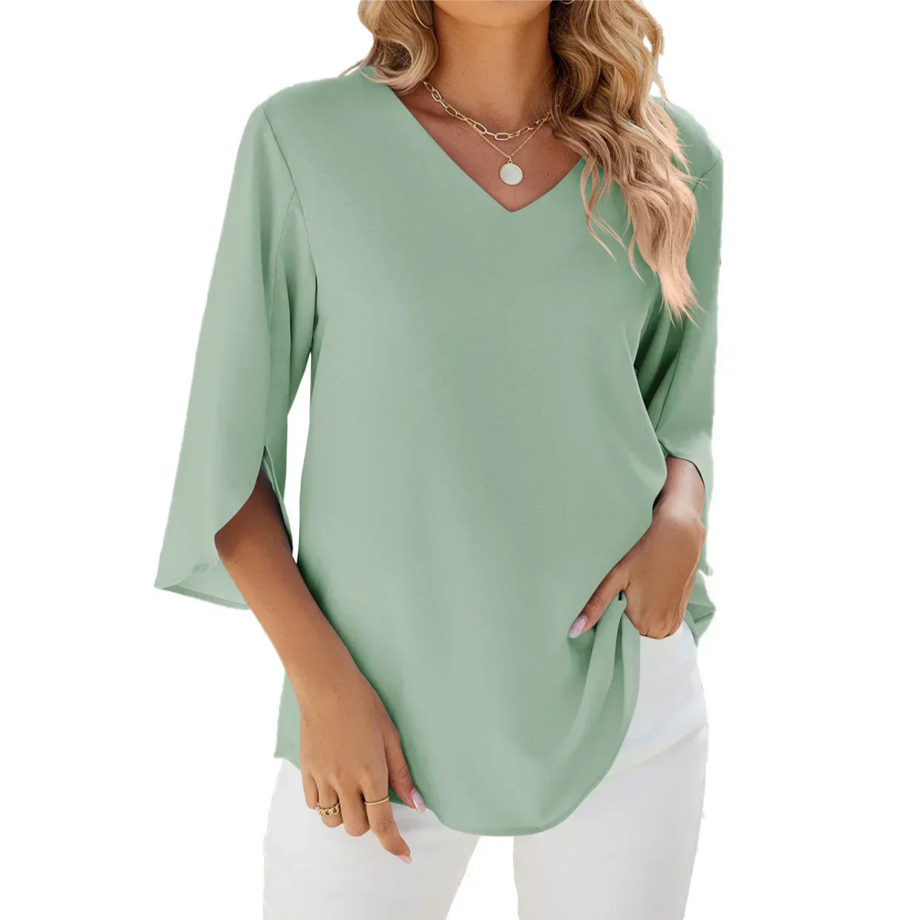 Harriet - Blusas - Verde Claro