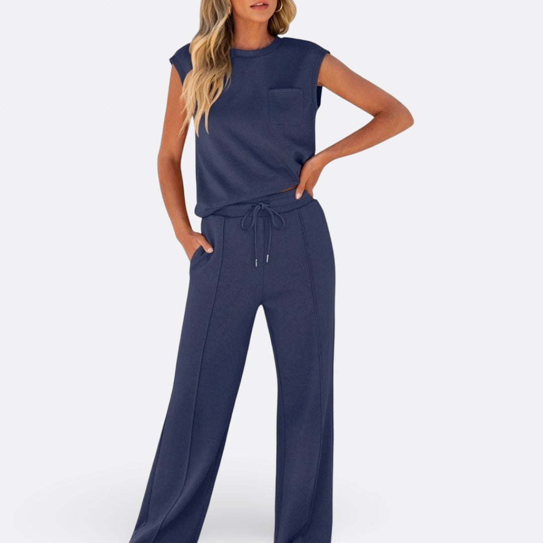 Íris - Conjunto Casual de Tejido Suave para Lounge