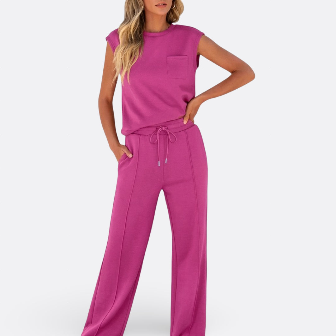 Íris - Conjunto Casual de Tejido Suave para Lounge