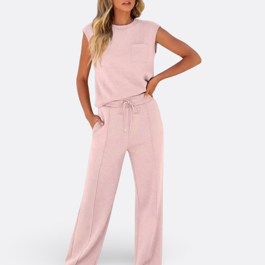 Íris - Conjunto Casual de Tejido Suave para Lounge