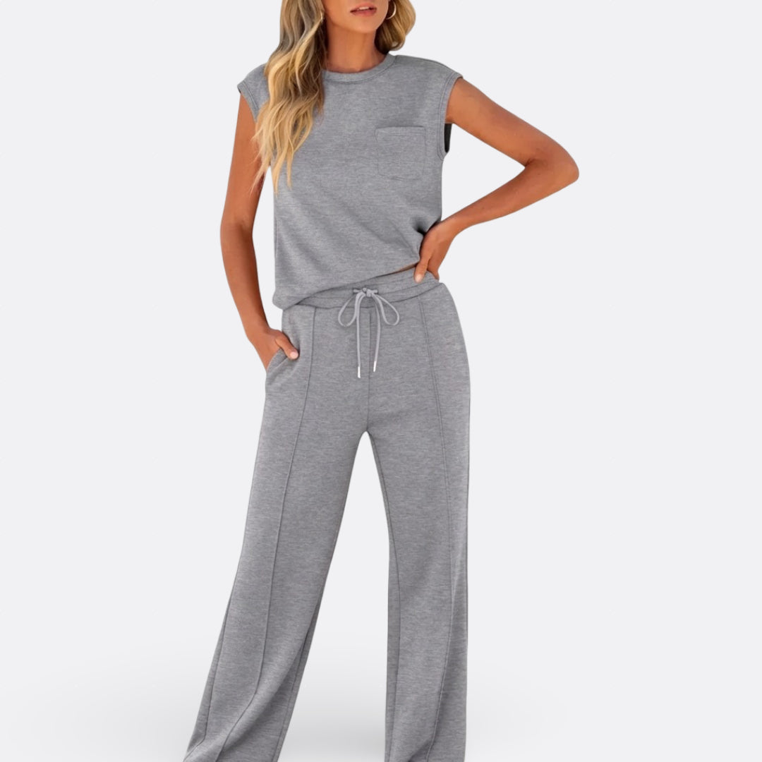 Íris - Conjunto Casual de Tejido Suave para Lounge