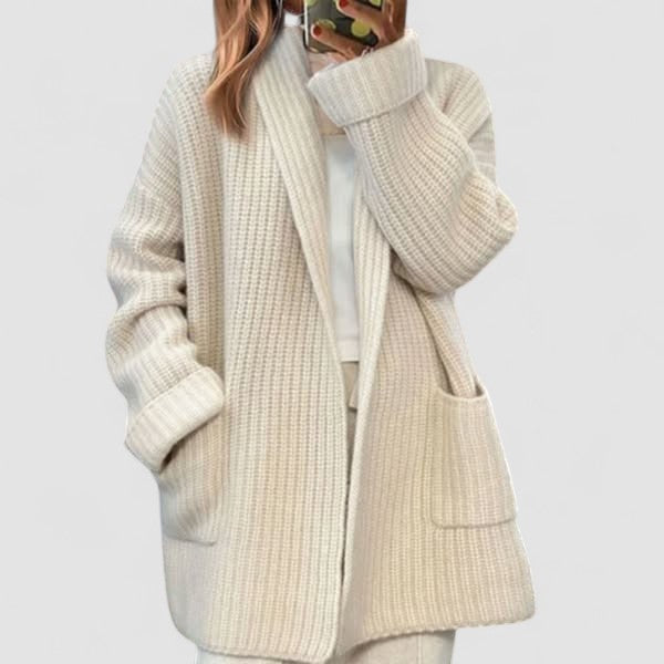 Teresa - Cardigan de Punto con Bolsillos