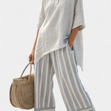 Clarisa - Conjunto de Blusa Asimétrica