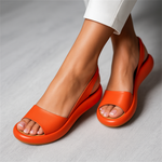 Isabel - Sandalias abiertas antideslizantes - Naranja