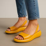 Isabel - Sandalias abiertas antideslizantes - Amarillo