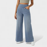 Irene - Pantalones de mezclilla de corte largo