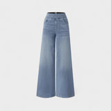 Irene - Pantalones de mezclilla de corte largo
