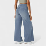 Irene - Pantalones de mezclilla de corte largo