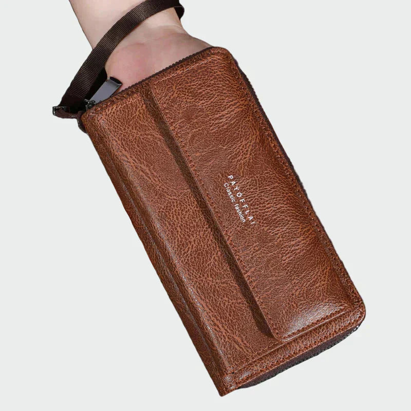 Cartera de cuero atemporal para Valentina