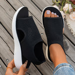 Leonor - Sandalias confort de estilo estival - Negro