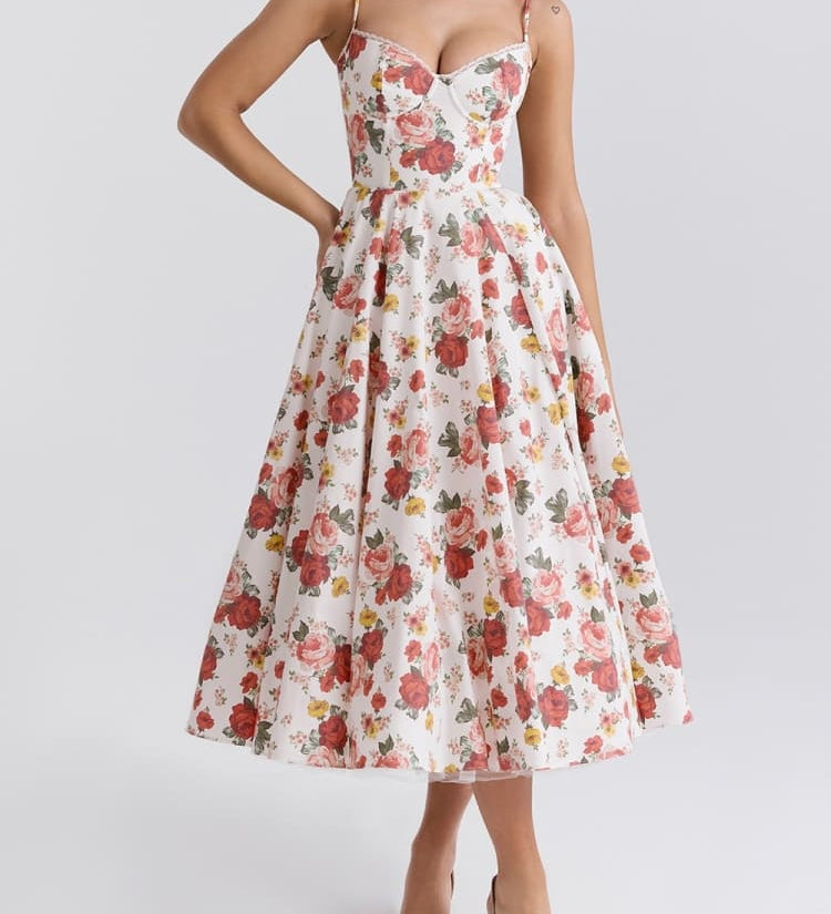Ariela - Vestido Midi de Lujo