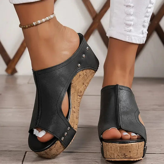 Melisa - Sandalias comfort - Negro