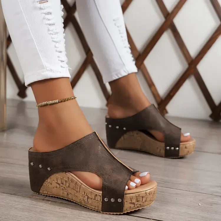 Melisa - Sandalias comfort - Marrón