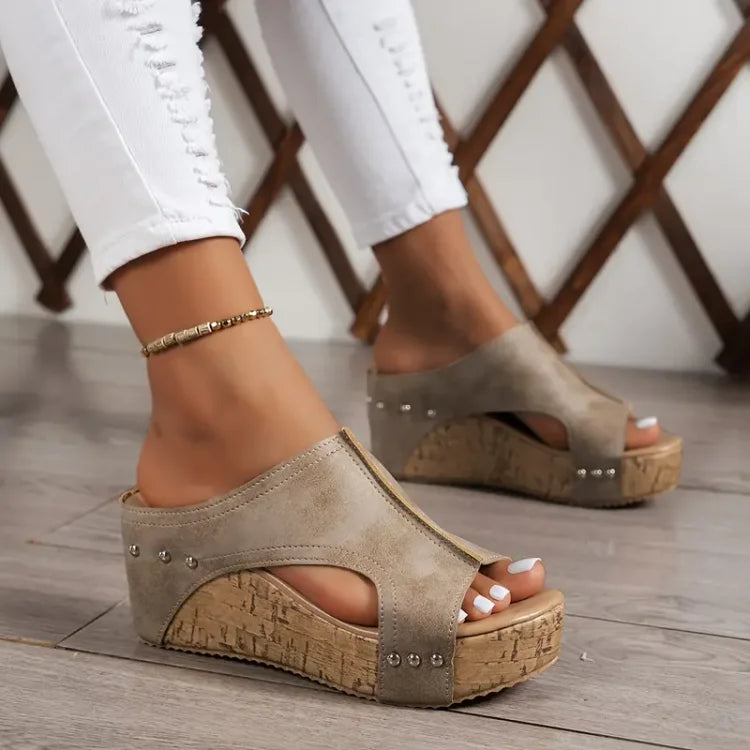 Melisa - Sandalias comfort - Beige