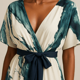Vanesa - Vestido Largo Estampado Acuarela