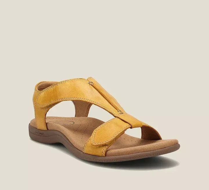Nerea - Sandalias ergonómicas elegantes - Amarillo