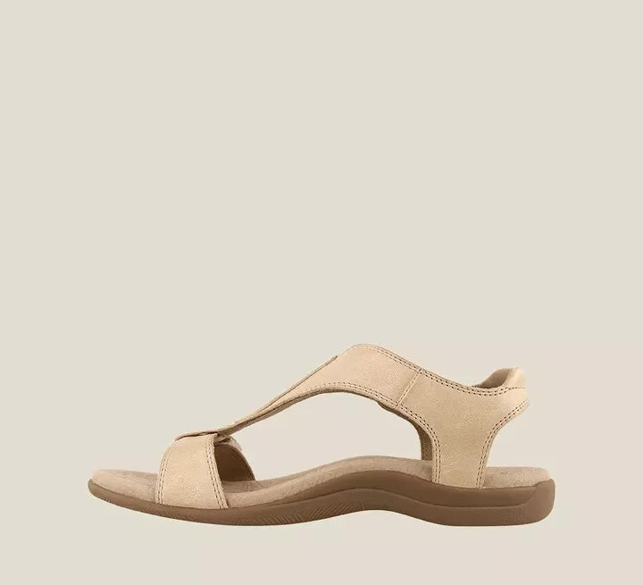 Nerea - Sandalias ergonómicas elegantes - Beige