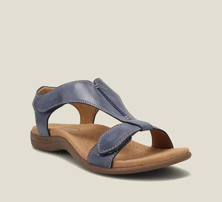 Nerea - Sandalias ergonómicas elegantes - Azul Marino