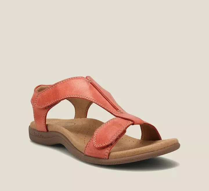 Nerea - Sandalias ergonómicas elegantes - Rojo