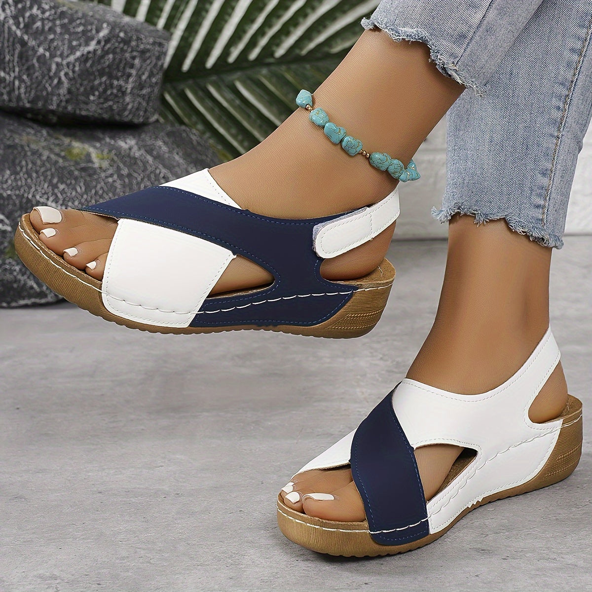 Nuria - Sandalias ultra cómodas - Azul