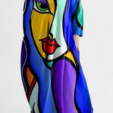 Ana - Vestido Fluido con Estampado Elegante