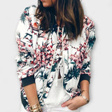Andrea - Casaco bomber elegante floral