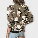 Andrea - Casaco bomber elegante floral