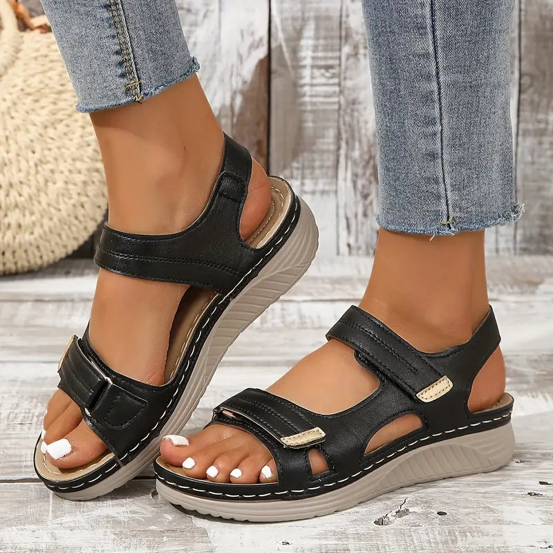 Renata - Sandalias comfort - Negro
