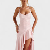 Samira - Vestido Maxi en Rosa Elegante