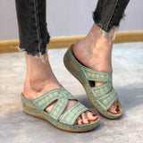 Sandra - Sandalias confort para el día a día - Verde