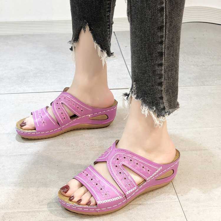 Sandra - Sandalias confort para el día a día - Violeta