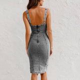 Mona - Vestido de mezclilla moderno y elegante